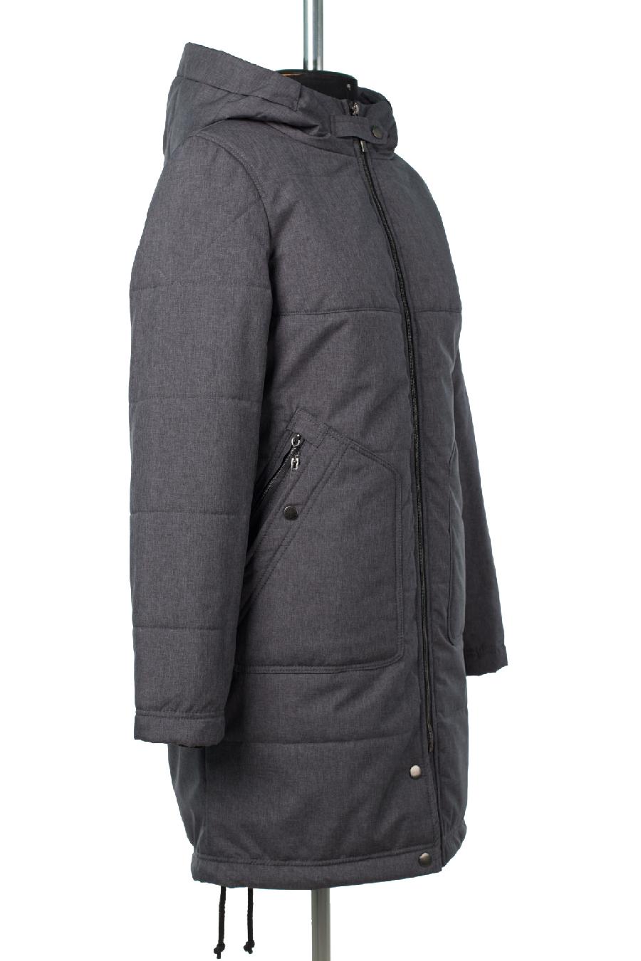 04-2807 Куртка женская демисезонная (Синтепон 150) Плащевка темно-серый