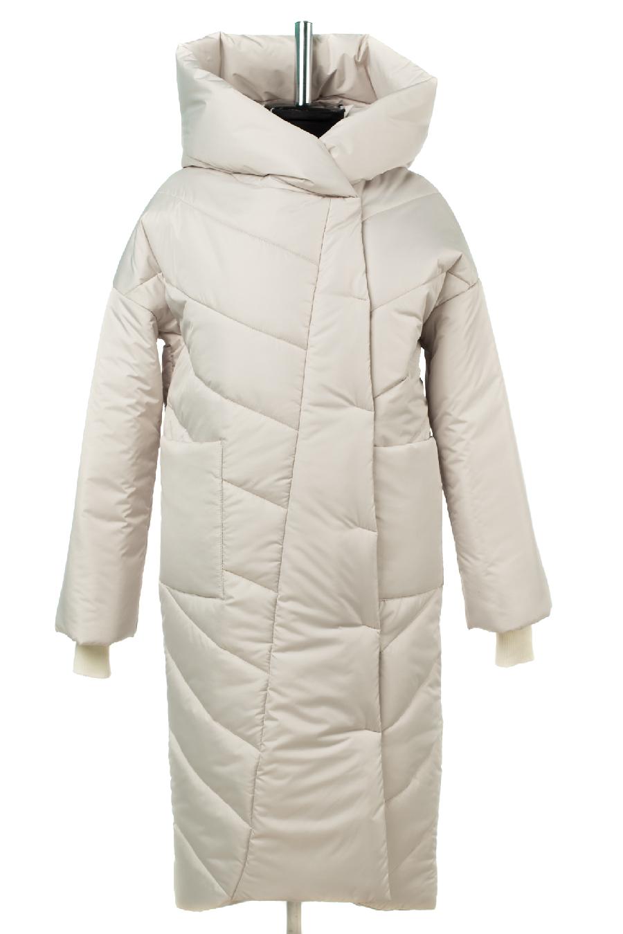 05-2062 Куртка женская зимняя (синтепон 300) Плащевка серо-белый