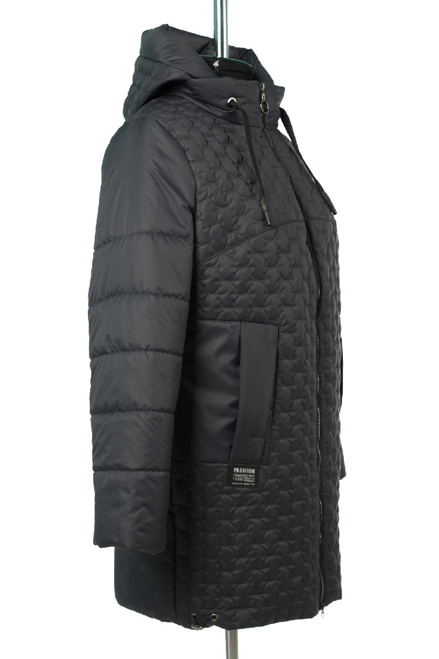 04-2853 Куртка женская демисезонная (тинсулейт 150) Плащевка черный