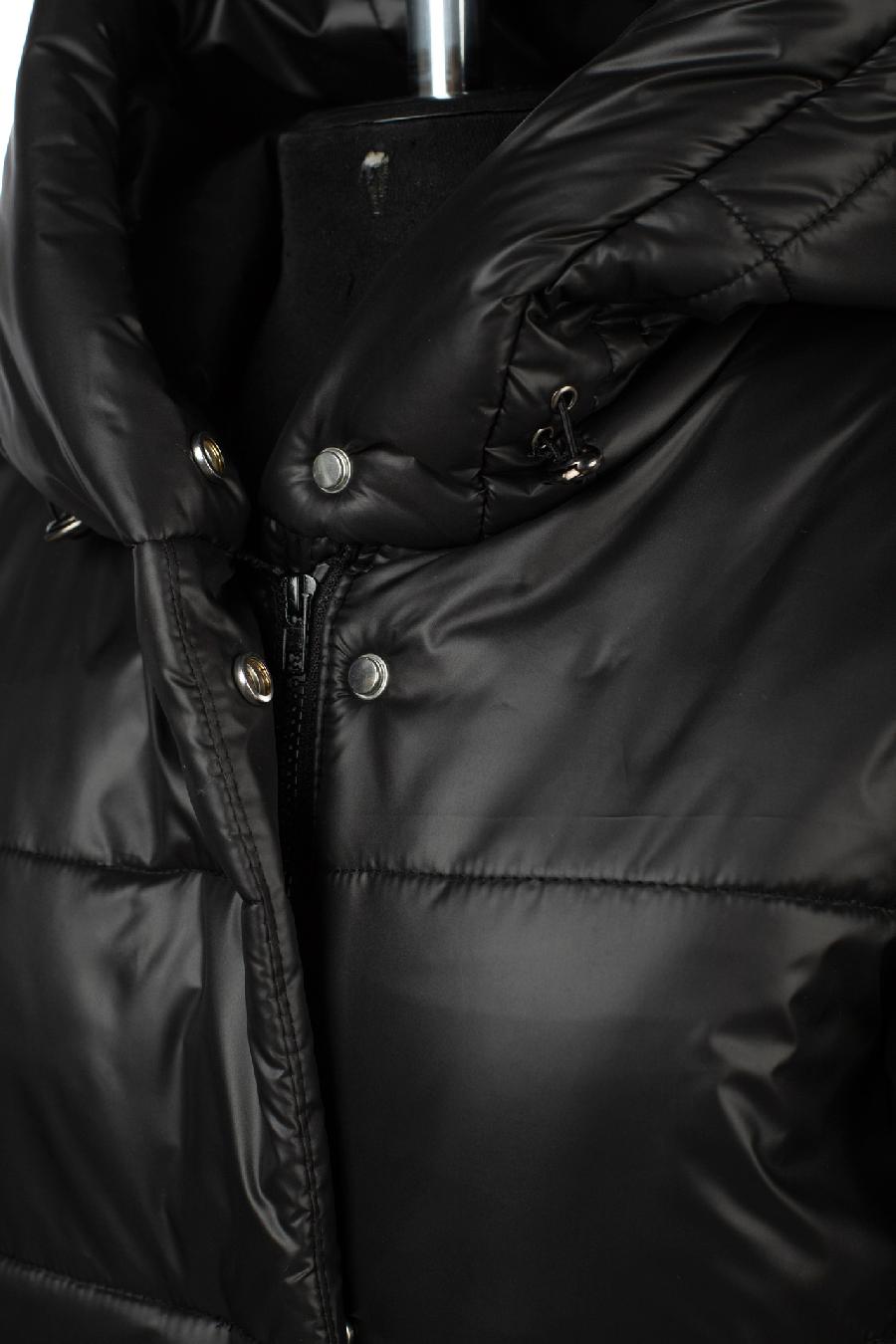 05-2125 Куртка женская зимняя (термофин 250) Плащевка черный
