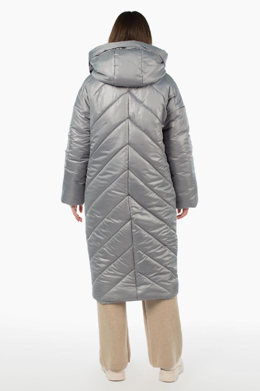 05-2060 Куртка женская зимняя (синтепон 300) Плащевка серый