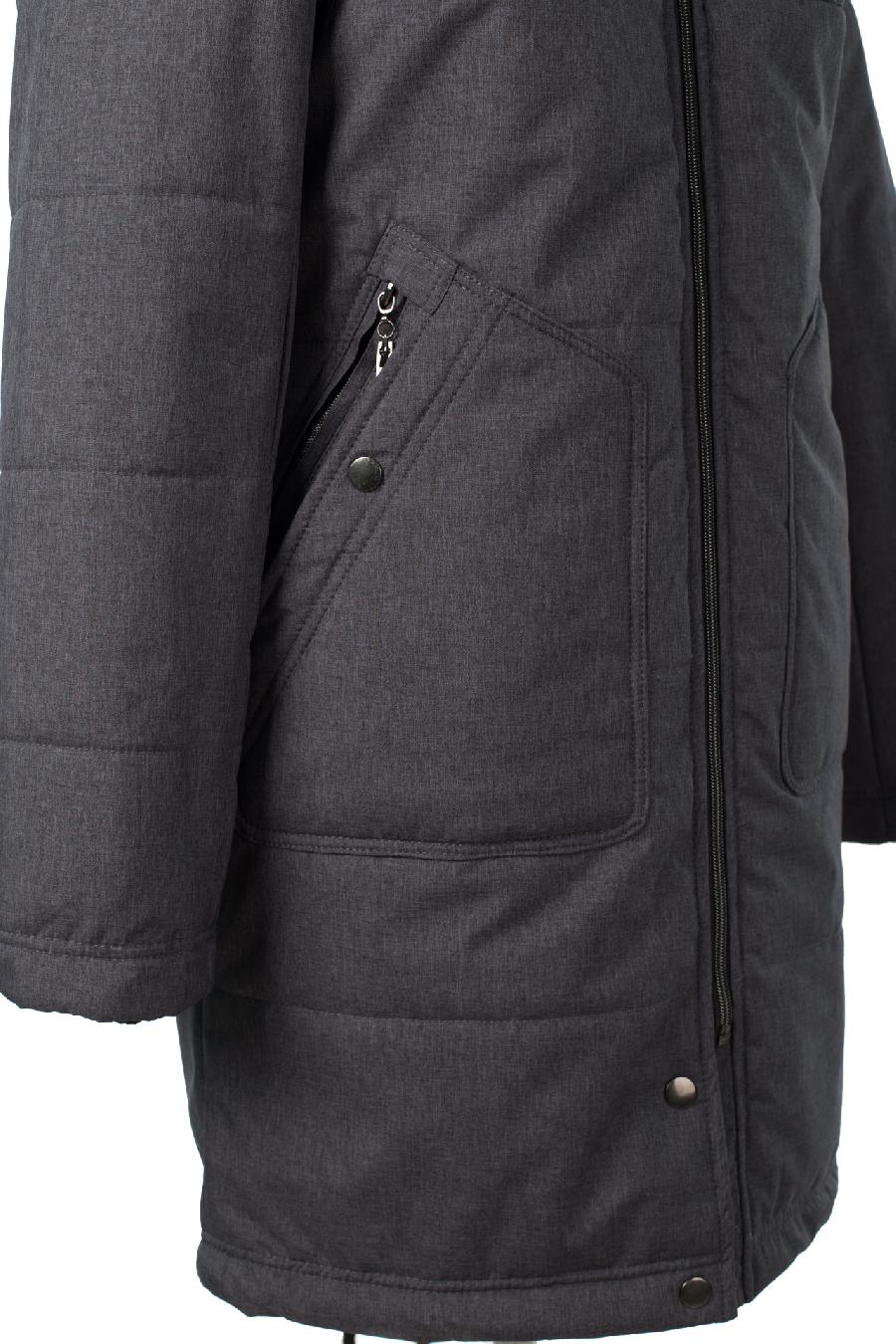 04-2807 Куртка женская демисезонная (Синтепон 150) Плащевка темно-серый