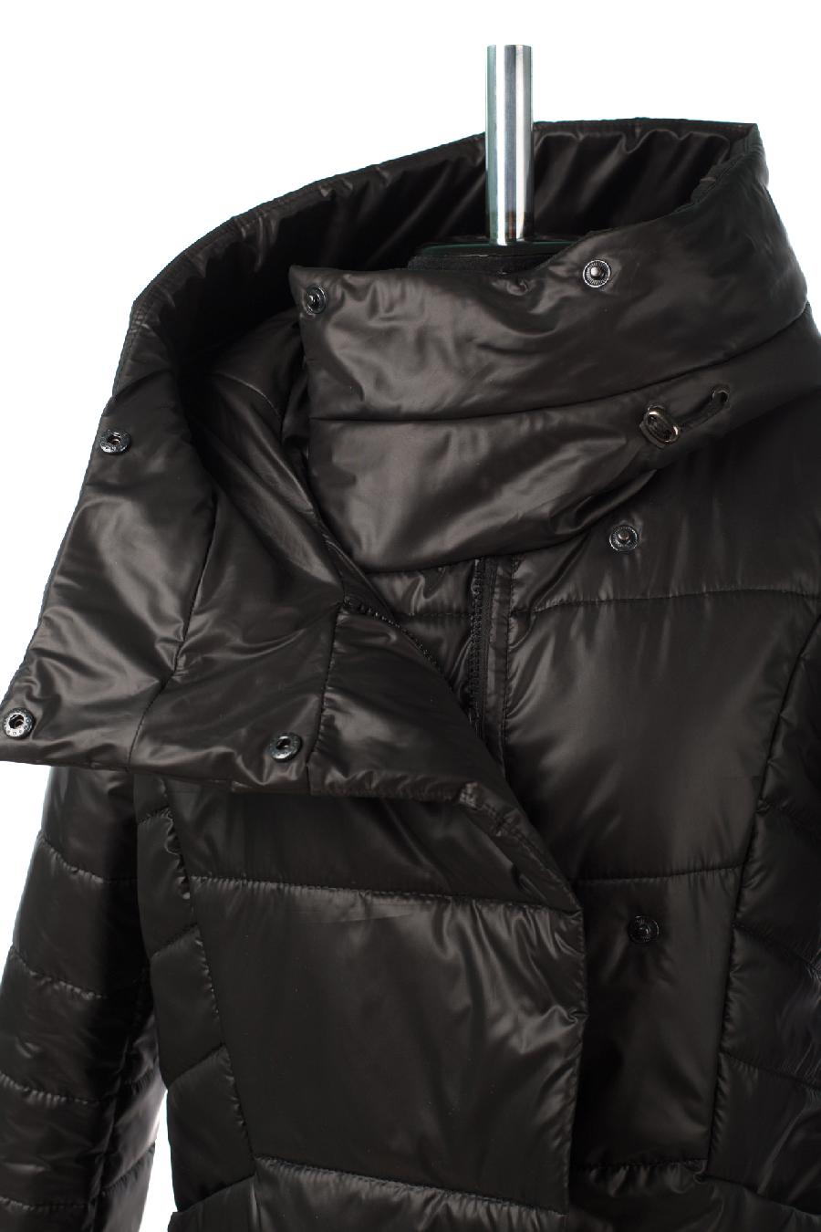 04-2903 Куртка женская демисезонная (Синтепон 200) Плащевка черный