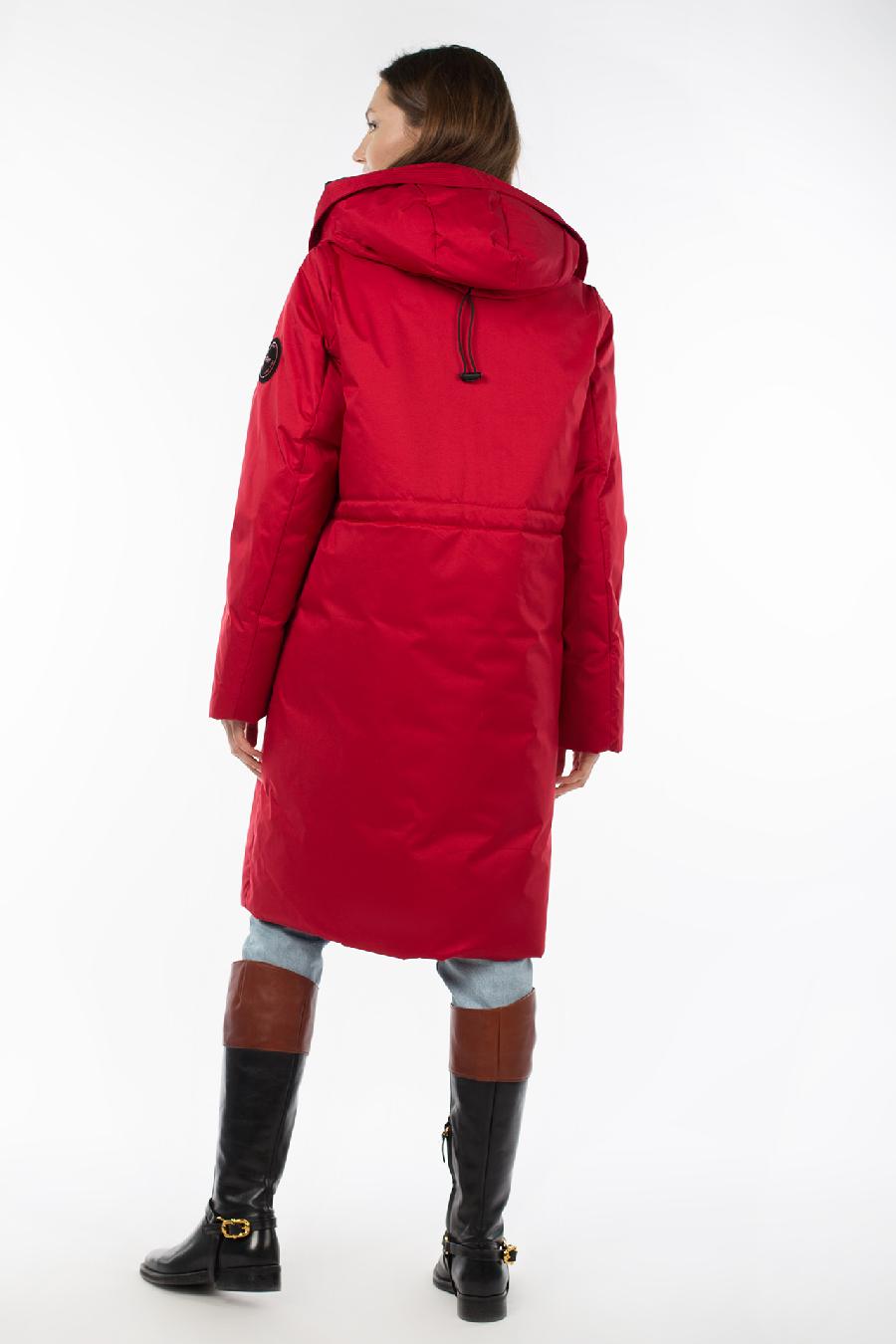 05-2042 Куртка женская зимняя (Биопух 300) Плащевка красный