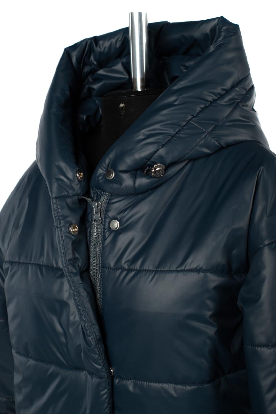 05-2117 Куртка женская зимняя (термофин 250) Плащевка синий