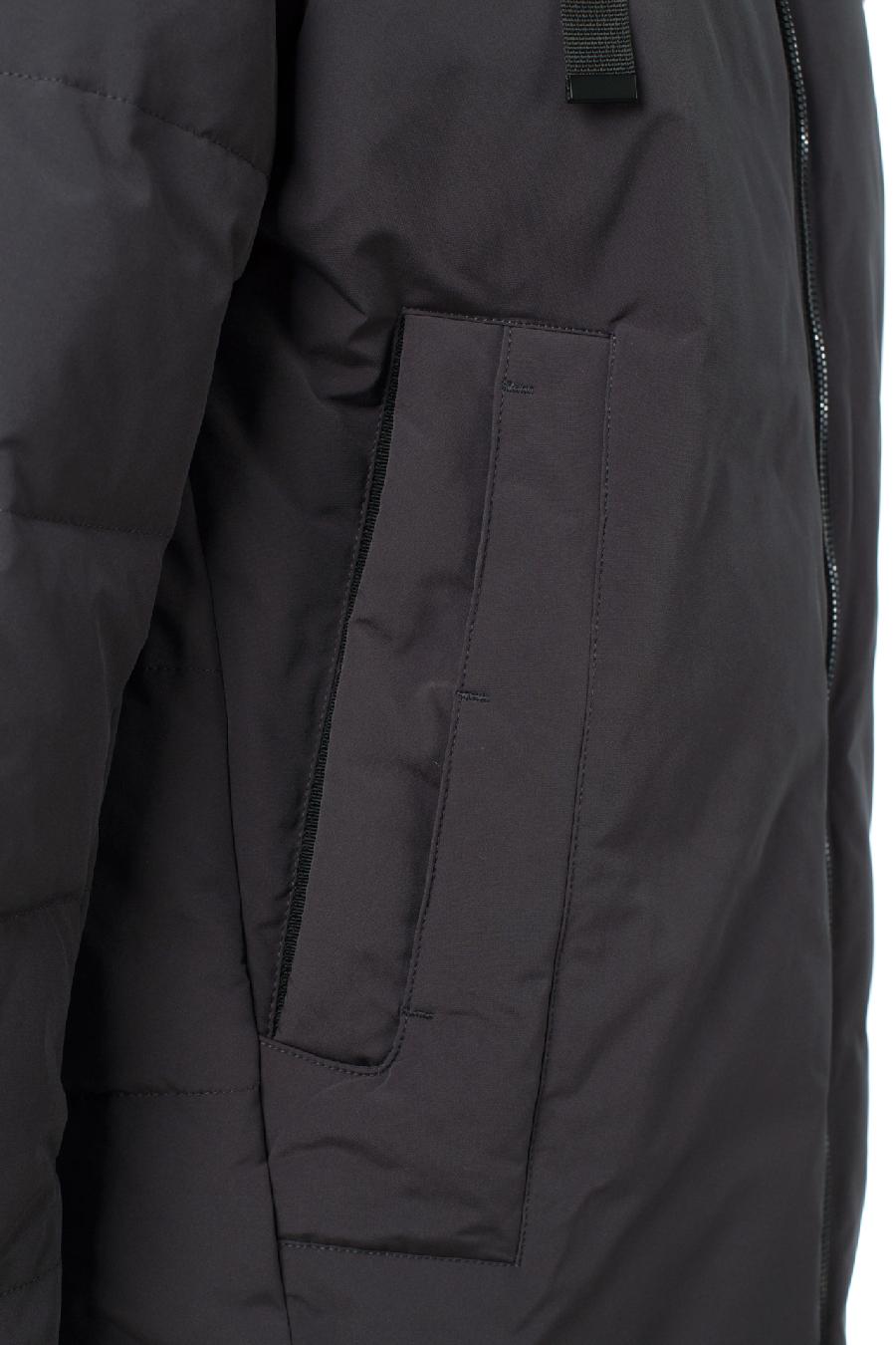 05-2046 Куртка женская зимняя (Биопух 300) Плащевка серый