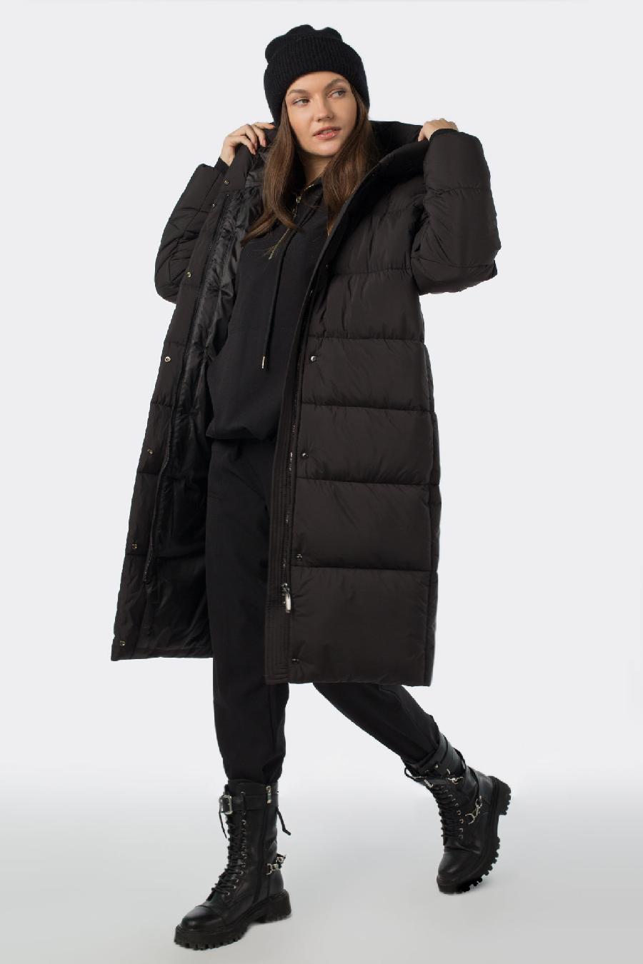 05-2028 Куртка женская зимняя SNOW (G-Loft 300) Плащевка черный
