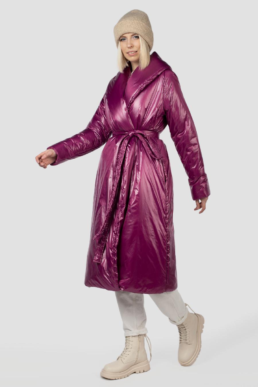 05-2141 Куртка женская зимняя (термофин 150) Плащевка фуксия
